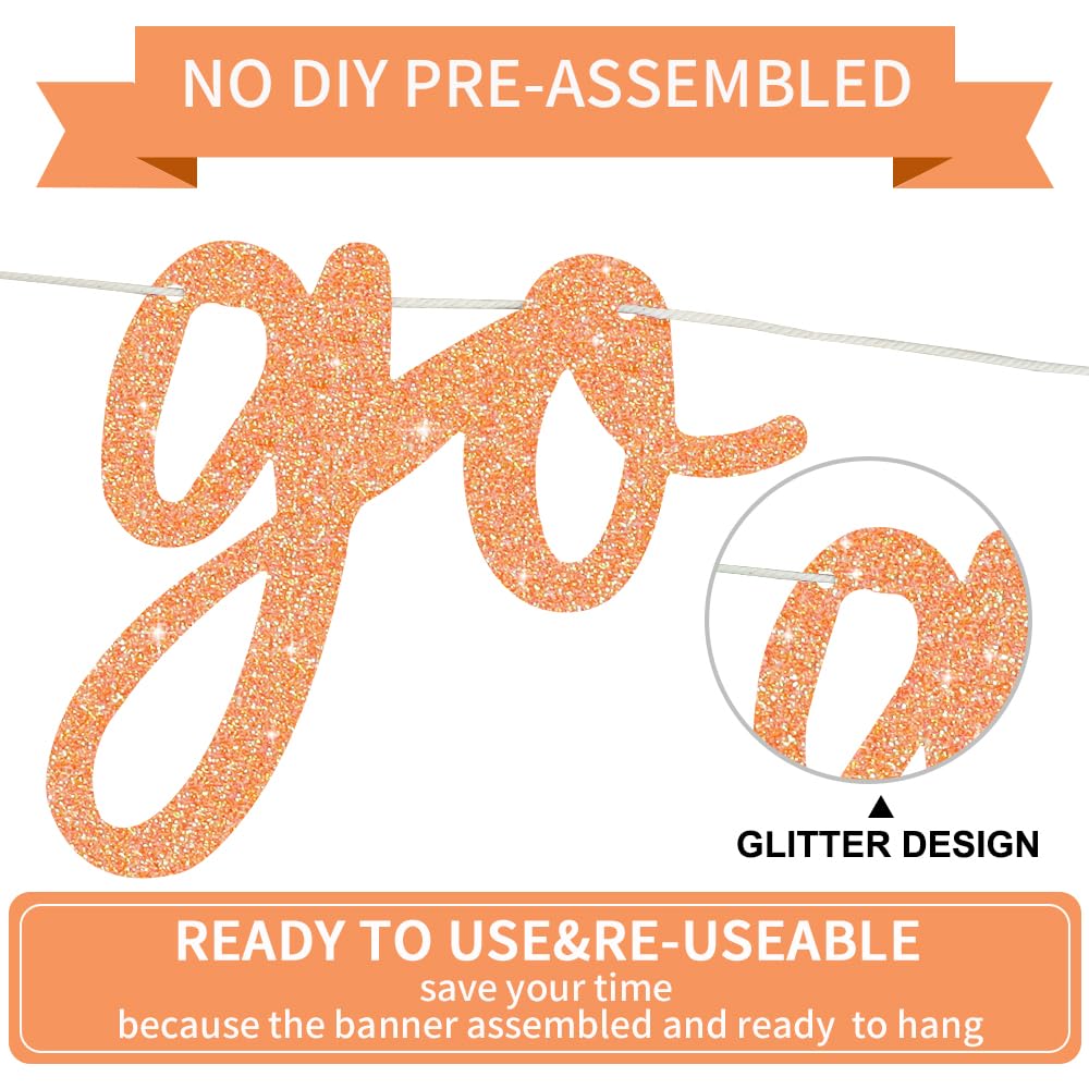 BEISHIDA glitter banner on party setup creates vibrant focal point.