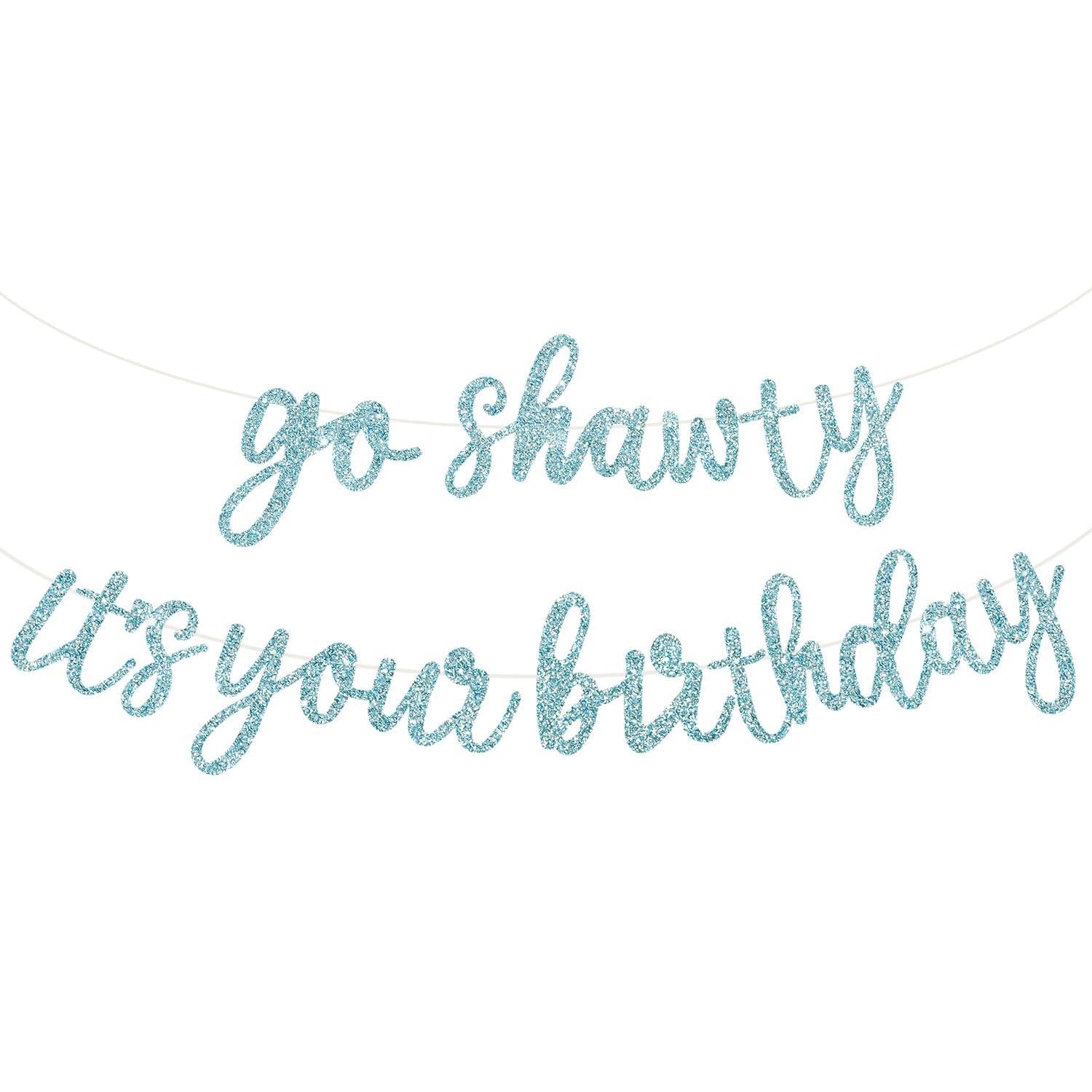 BEISHIDA Go Shawty banner glitter letters spark festive vibes for photos