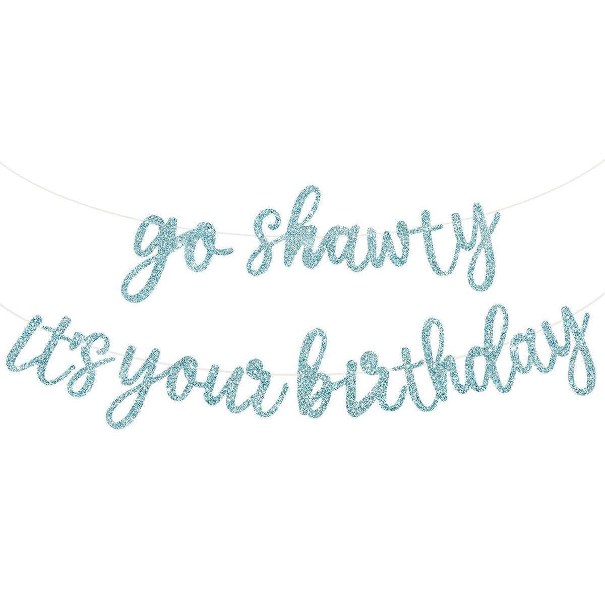 BEISHIDA Go Shawty banner glitter letters spark festive vibes for photos