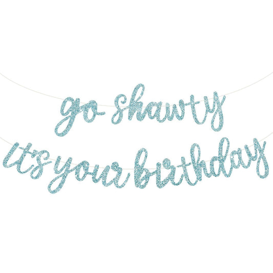 BEISHIDA Go Shawty banner glitter letters spark festive vibes for photos