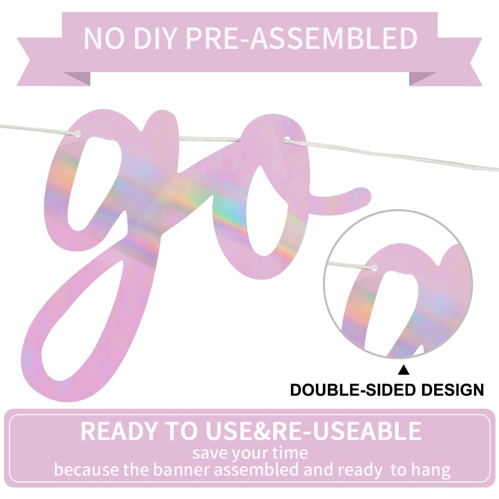 BEISHIDA no-diy banner made of durable cardstock, easy to reuse.