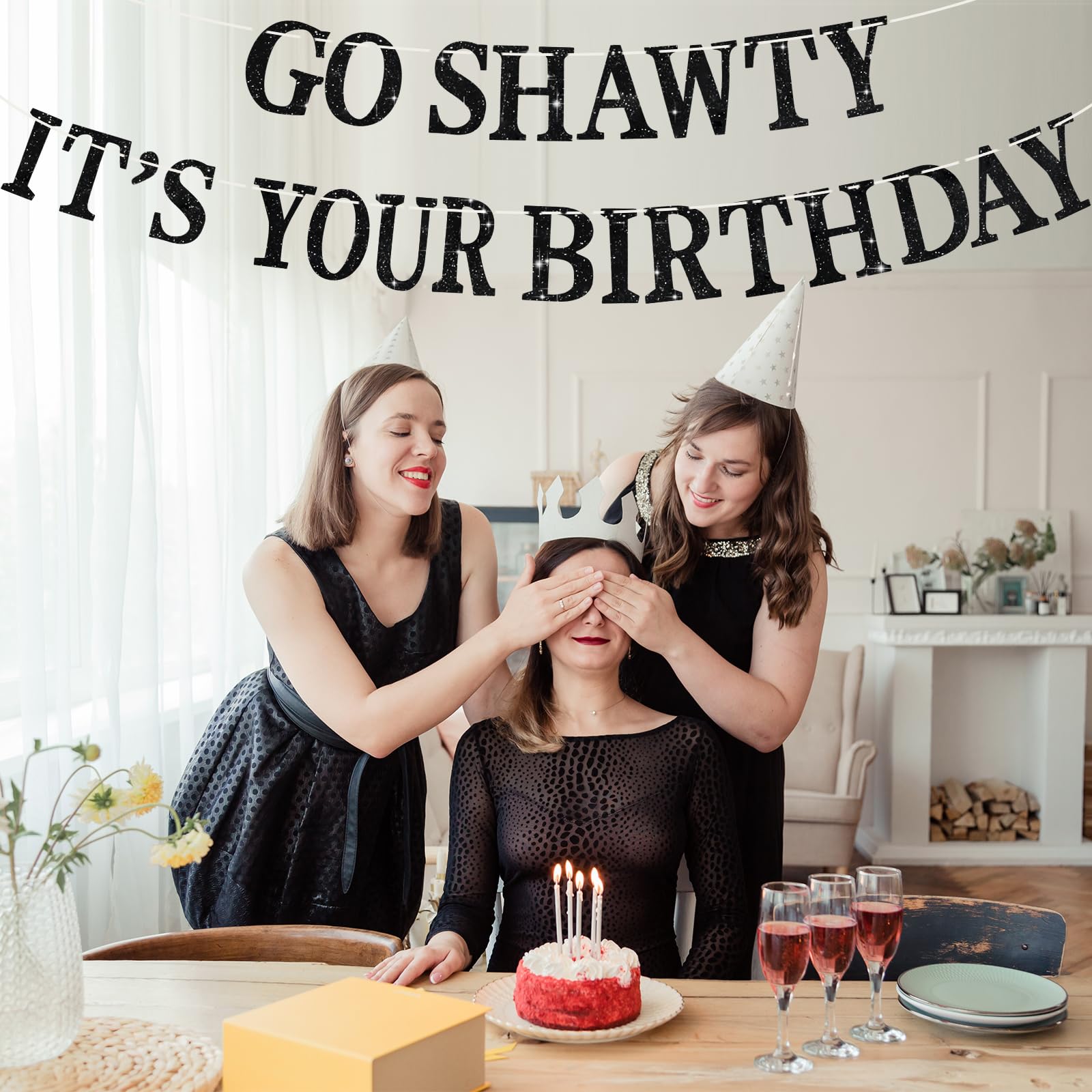 BEISHIDA party decor banner creates Instagram-worthy birthday ambiance.