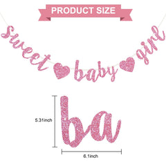 BEISHIDA pre-strung baby banner ready to hang for parties