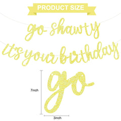 BEISHIDA pre-strung birthday banner ideal for mantels and photo backdrops.