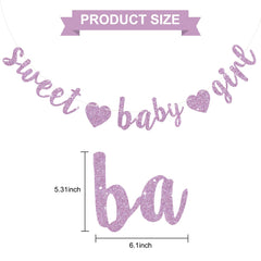 BEISHIDA pre-strung banner saves time; ready to hang for baby shower decorations.