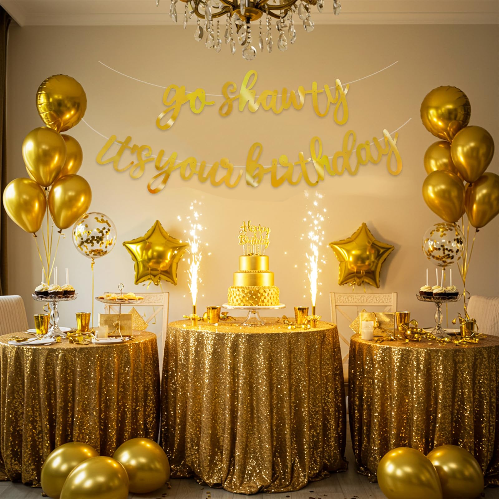 BEISHIDA rap-theme birthday sign enhances party vibe and energy.