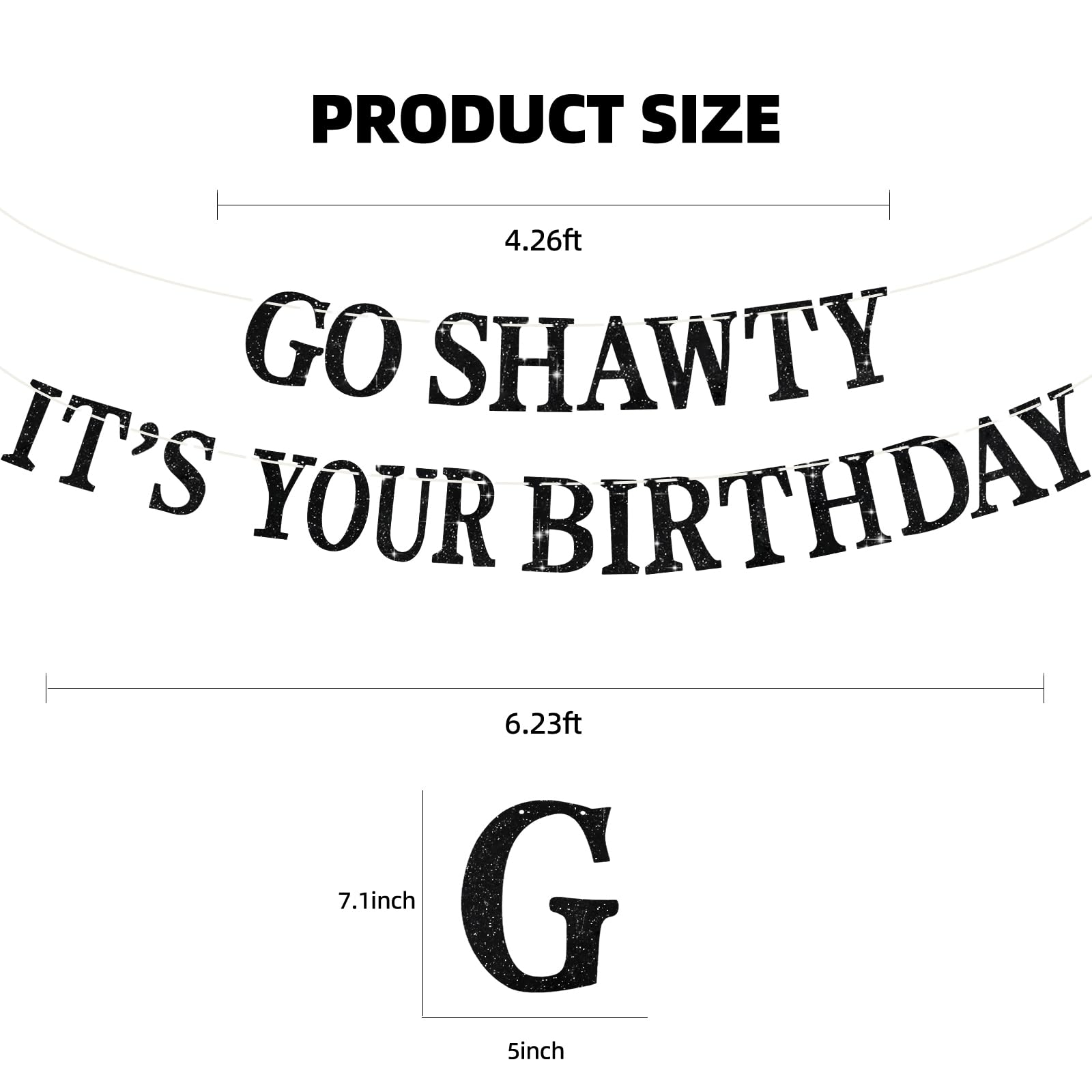 BEISHIDA ready-to-hang banner saves time at your celebration.