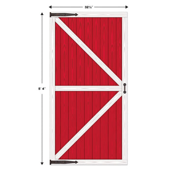 Beistle Barn Door Props two sheets ready to cut and attach to walls.