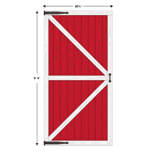 Beistle Barn Door Props two sheets ready to cut and attach to walls.