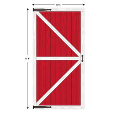 Beistle Barn Door Props two sheets ready to cut and attach to walls.