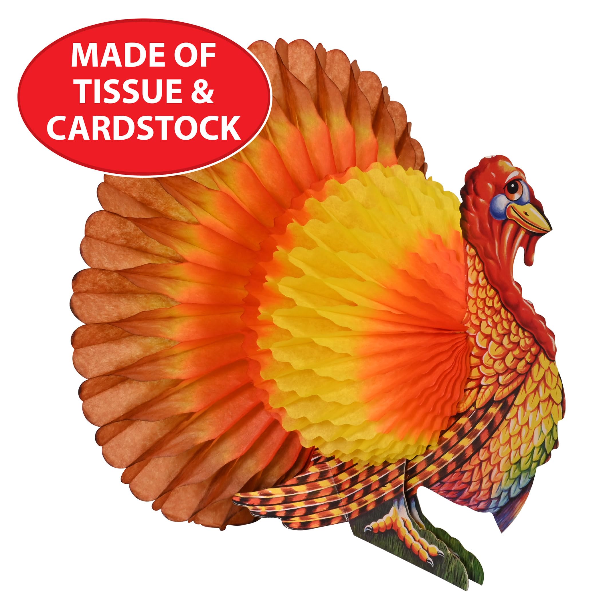 Beistle fall colors turkey decor brightens tables with festive harvest vibes