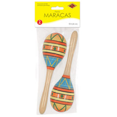 Beistle maracas for Cinco de Mayo theme, enhances danceable party atmosphere.