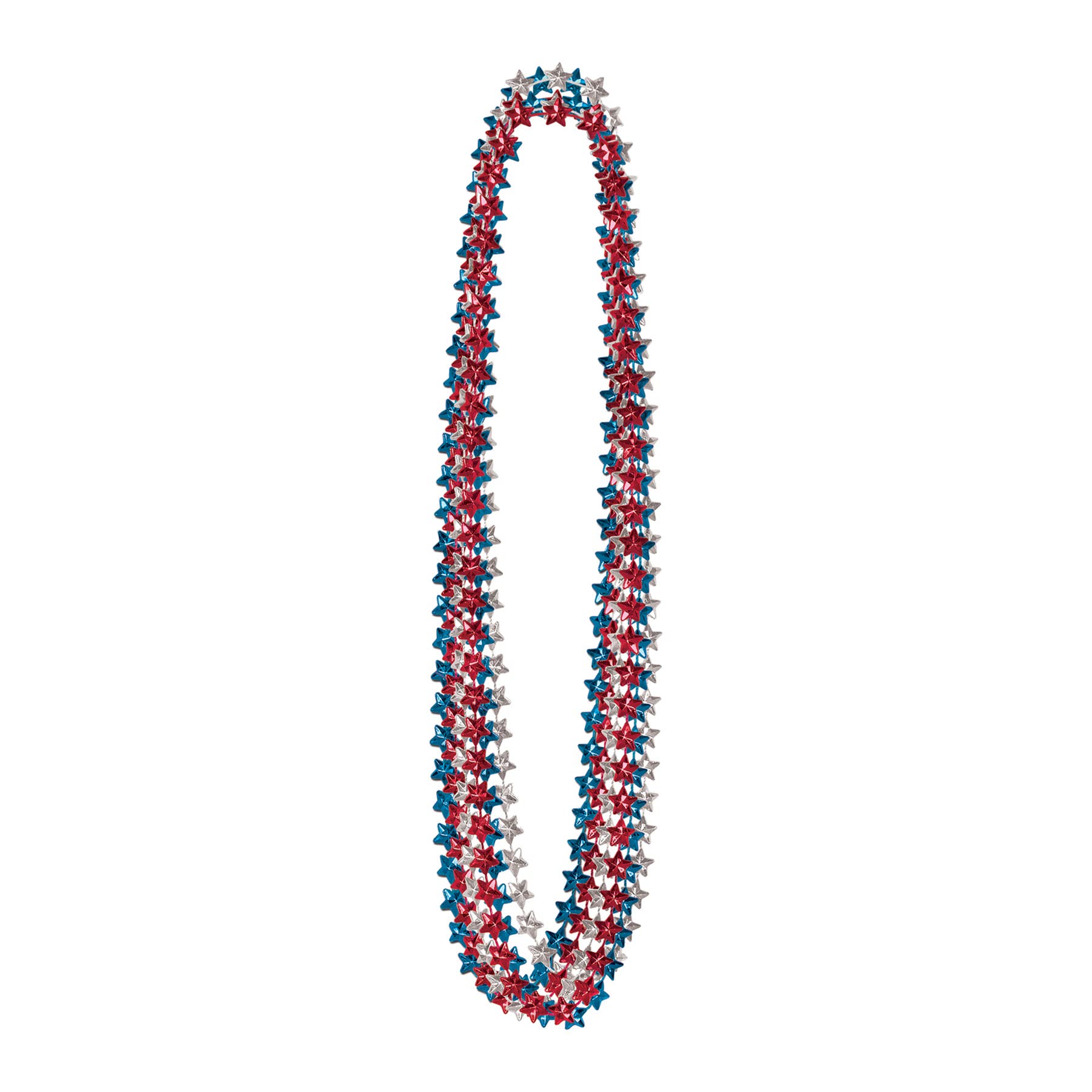 Beistle Star Beads colorful parade necklace ideal for Mardi Gras and celebrations.