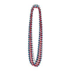 Beistle Star Beads colorful parade necklace ideal for Mardi Gras and celebrations.