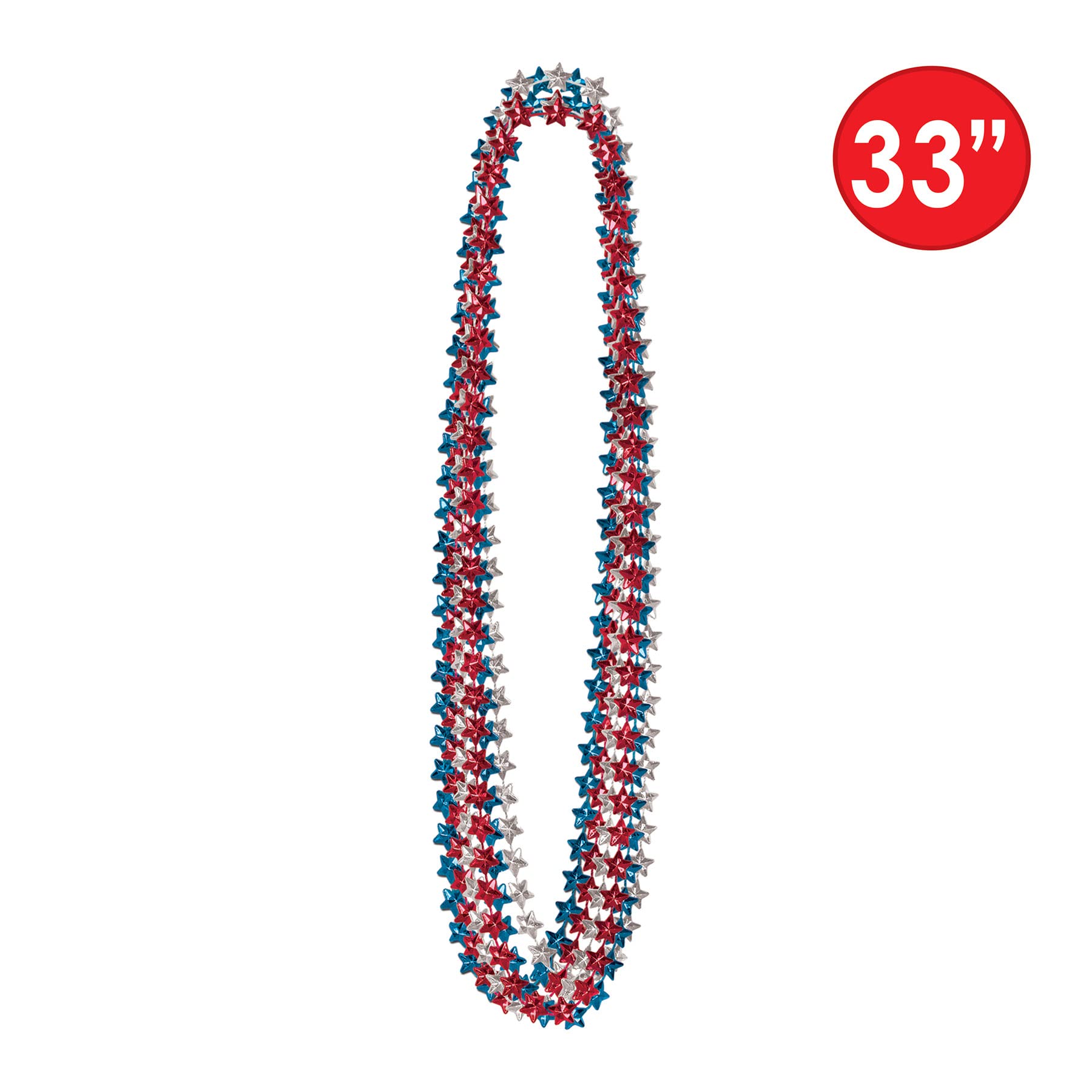 Beistle Star Beads durable plastic construction for parties and repeated use.