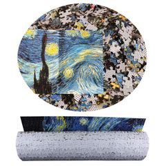 BEIWO Starry Night finished puzzle framed as art for cozy home decor