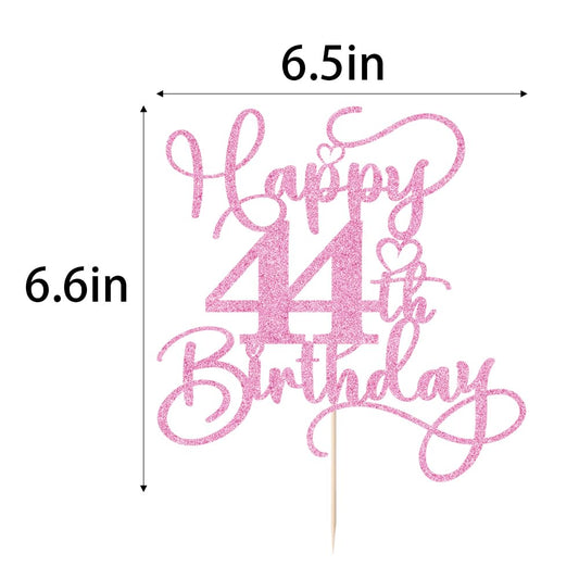 Bejotaa 44th birthday cake topper preassembled for instant setup.