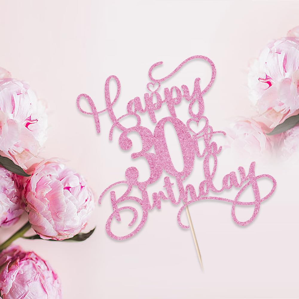Bejotaa pink anniversary topper adds a memorable visual cue to celebrations.