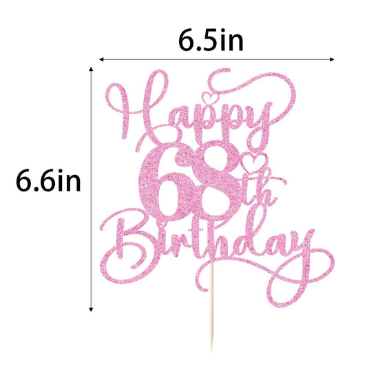 Bejotaa glitter-cake-topper-pink offers instant party flair.
