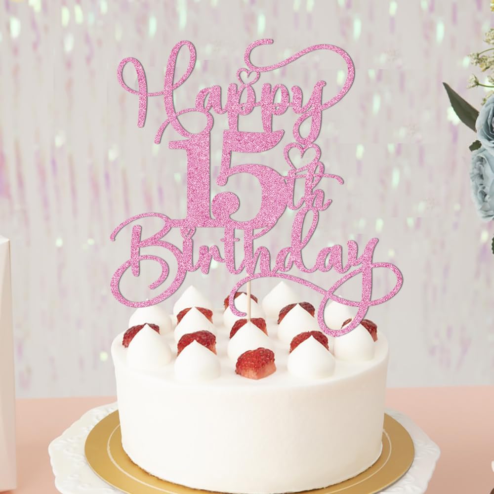 Bejotaa pink anniversary decor topper adds sparkle to celebrations