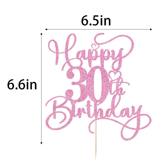 Bejotaa pink cake topper on cake enhances party decoration and photo worthy moments.