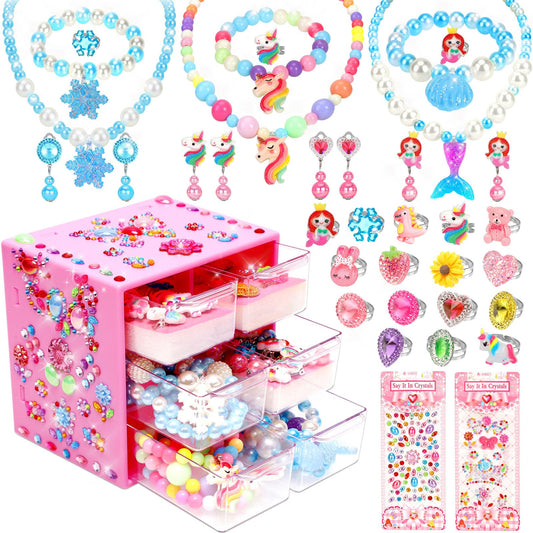 BEKALERZ beaded necklaces centerpiece for sparkling dress-up play