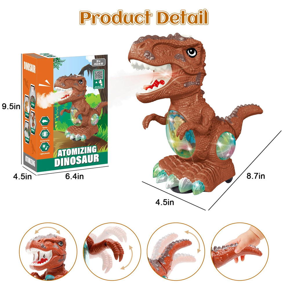BEKALERZ dinosaur toy bright colors to capture attention and aid vision