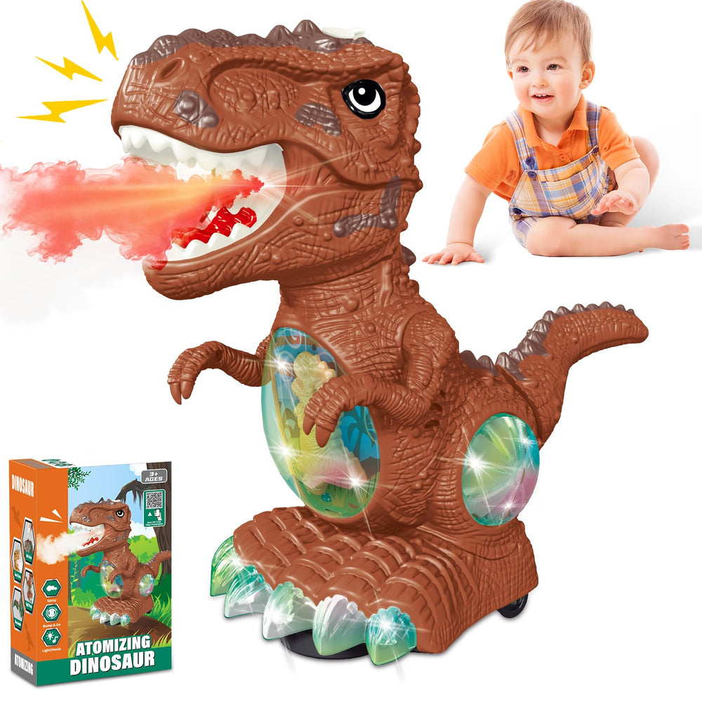BEKALERZ dinosaur toy with roaring lights for toddlers, engaging play