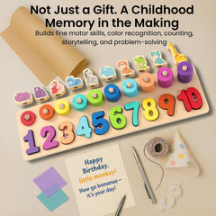 BEKILOLE Travel-friendly wooden toy for on-the-go learning