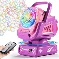Belemar bubble machine with remote control for easy party management and precise bubbling.