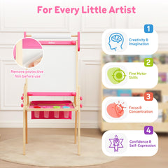 Belleur all-in-one art easel complete with full kid art supplies set
