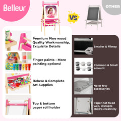 Belleur easel storage tray keeping supplies organized and accessible