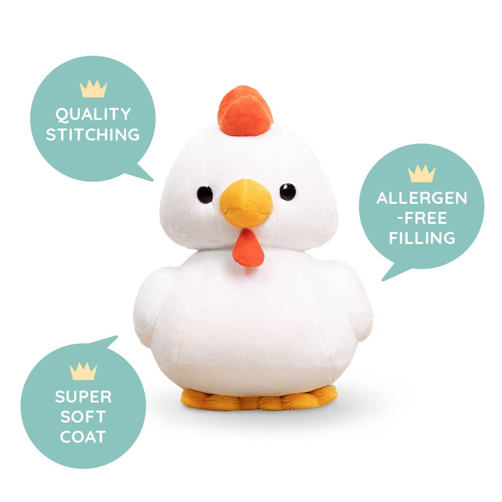 Bellzi Hen plush in gift-ready packaging for celebrations.