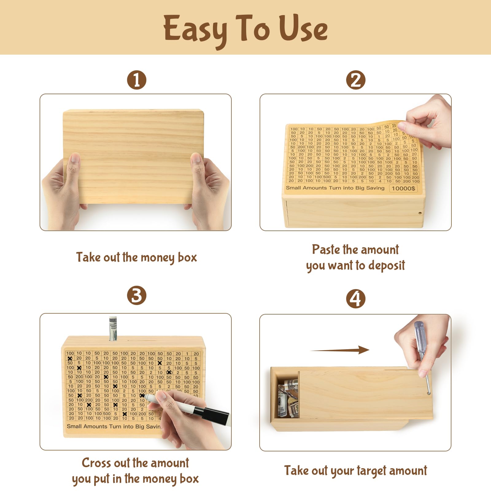 Bemaystar gift-friendly savings box shown as a thoughtful present