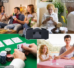 Bemecato Card Shuffler compact body enables easy storage between sessions.