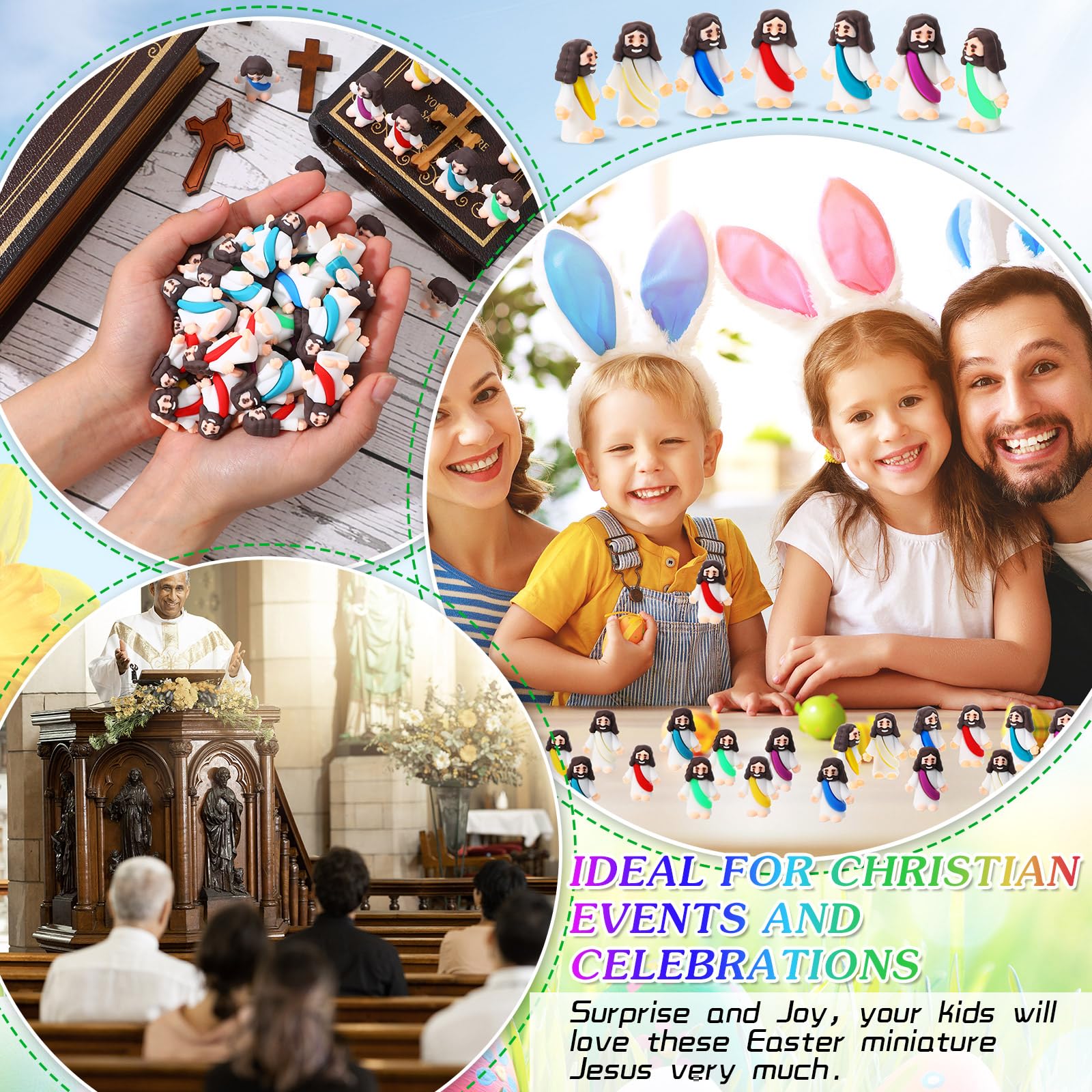 Bememo Jesus toy Easter egg filler for baskets