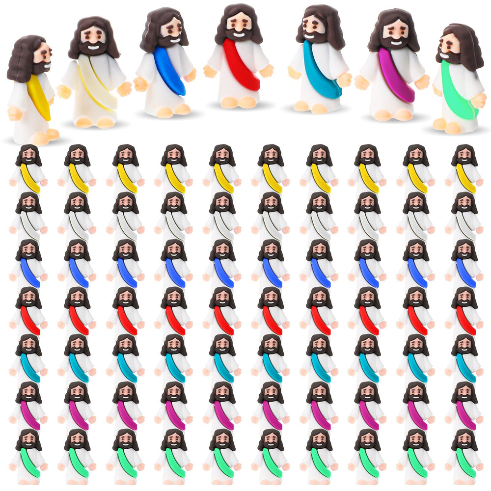 Bememo Jesus toy mini figure 1-2 inch for Easter egg hunts