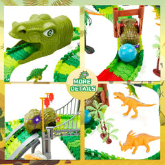 BEMITON bridge lights create dramatic crossings in the dino race