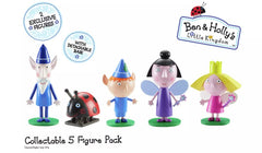 Ben & Holly five-figure pack featuring cute styling compatible with Little Characters playsets.