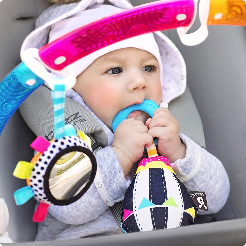 BENBAT colorful textured side invites tactile exploration for babies