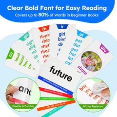 BenBen 650 sight words flash cards sample sentences illustrate word usage in context.
