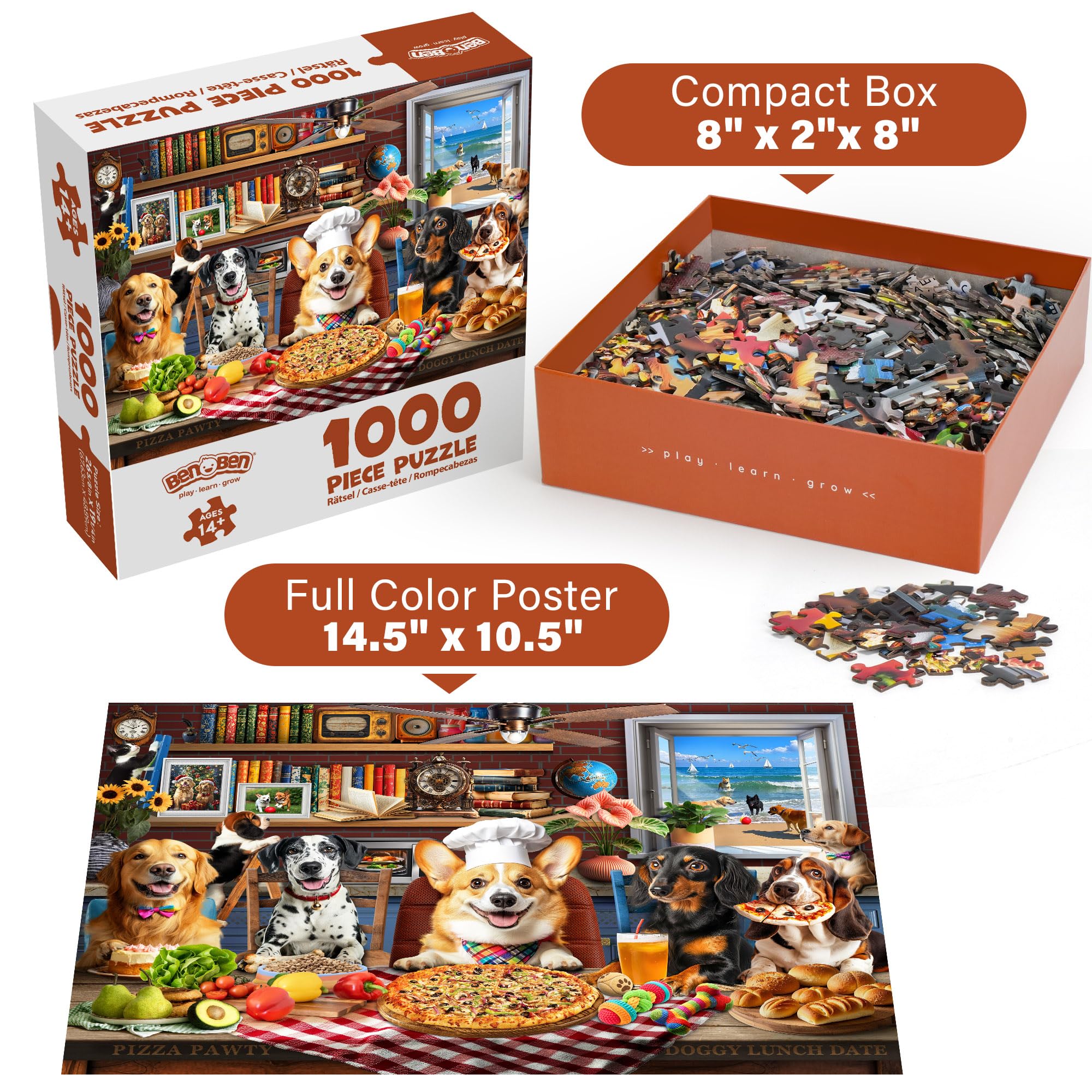 BenBen back hints help sort pieces during setup.