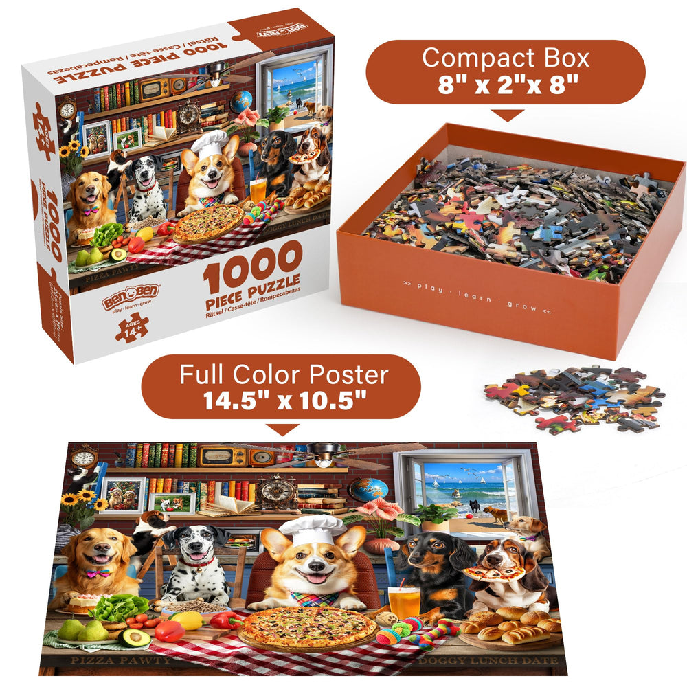 BenBen back hints help sort pieces during setup.