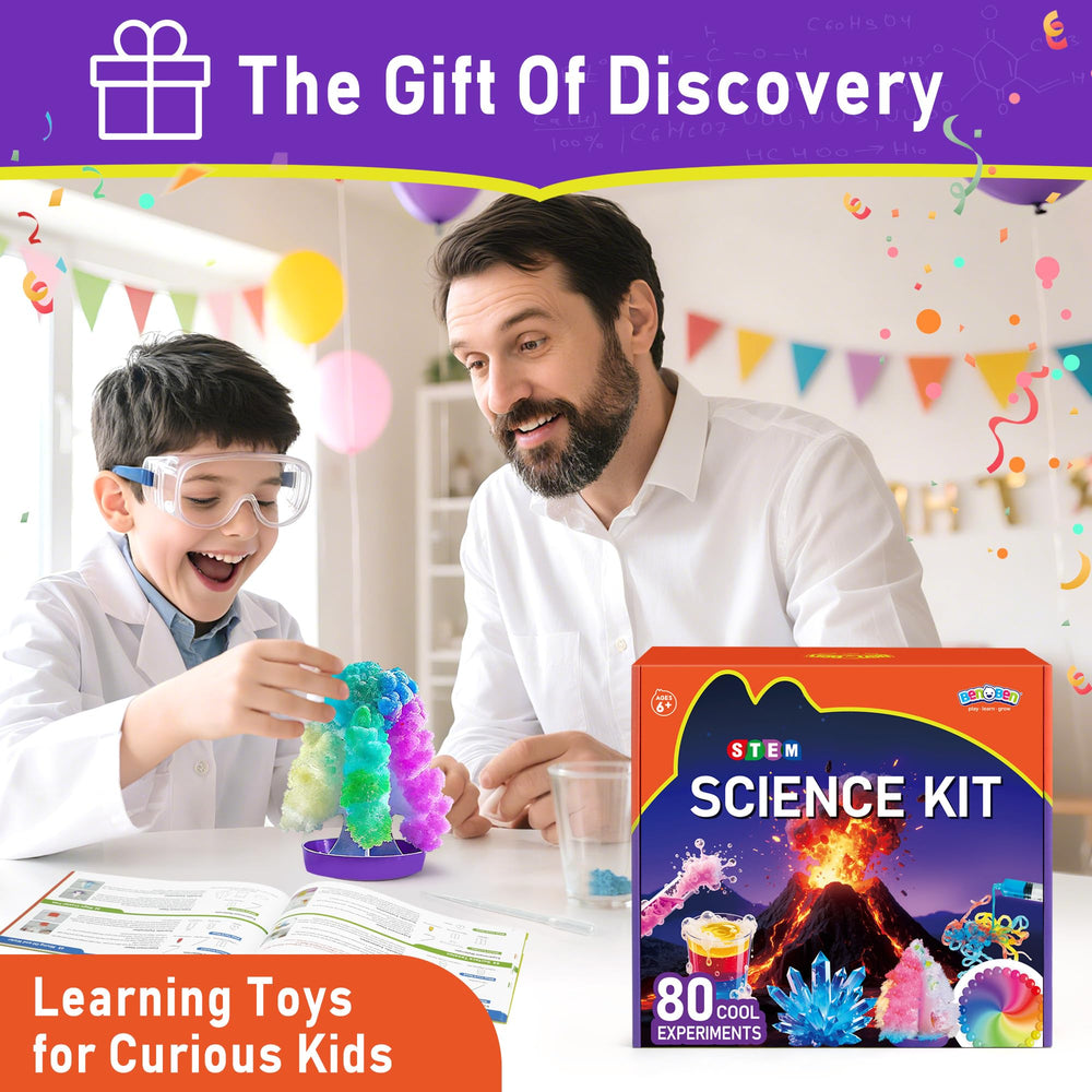 BenBen Crystal Growing Assembly demonstrates crystal formation science.