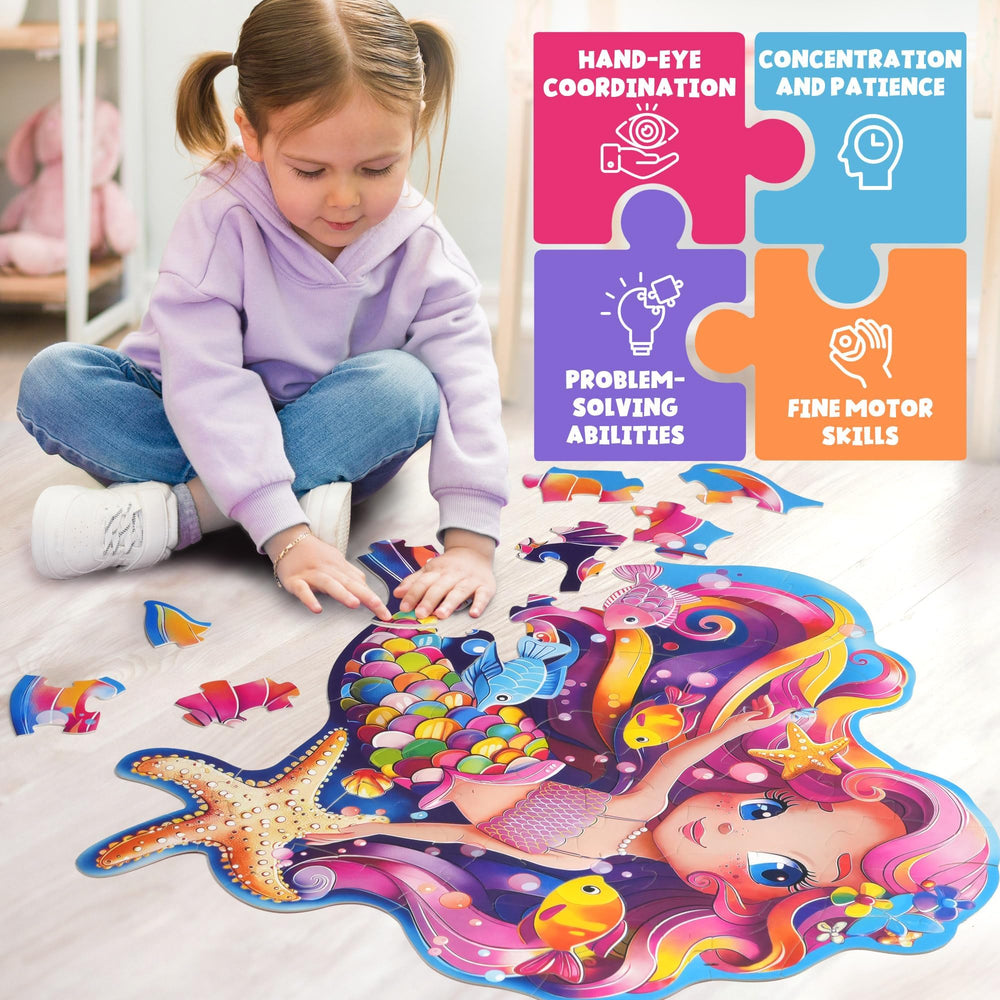 Classroom use with large BenBen mermaid puzzle for group activity