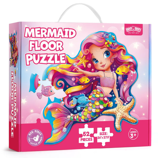 BenBen Mermaid puzzle artwork rich in color for kid-friendly play