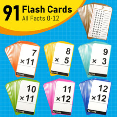 BenBen multiplication charts with answers on one side for quick self-checks.