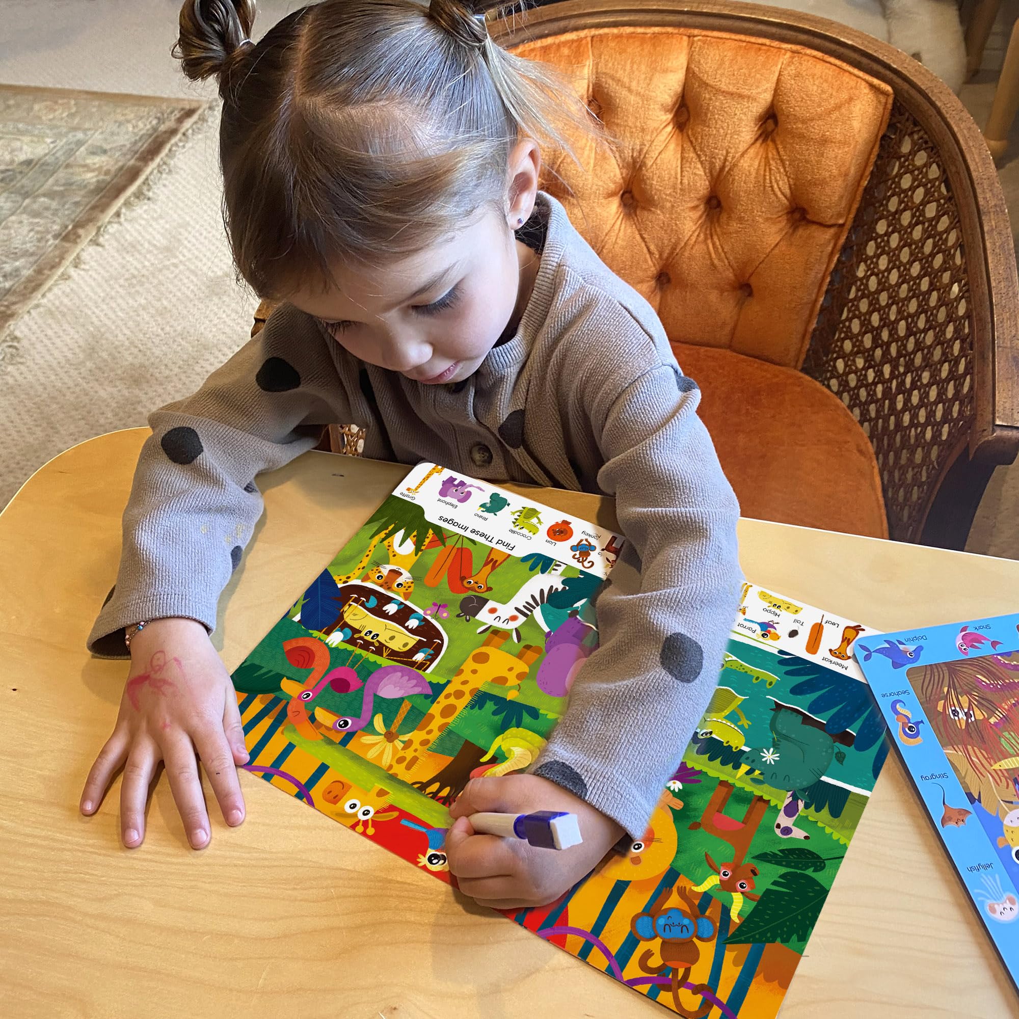 BenBen counting scene supporting early number sense and sorting skills.