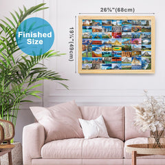 BenBen Machu Picchu scenery collage invites mindful puzzle sessions