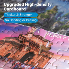 BenBen Machu Picchu and Taj Mahal collage puzzle fuels travel curiosity and patience